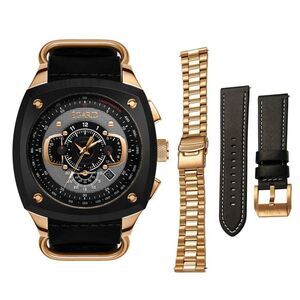 Egard Men's VI-Viking Black Dial Watch - WCH-5083-Q0H176